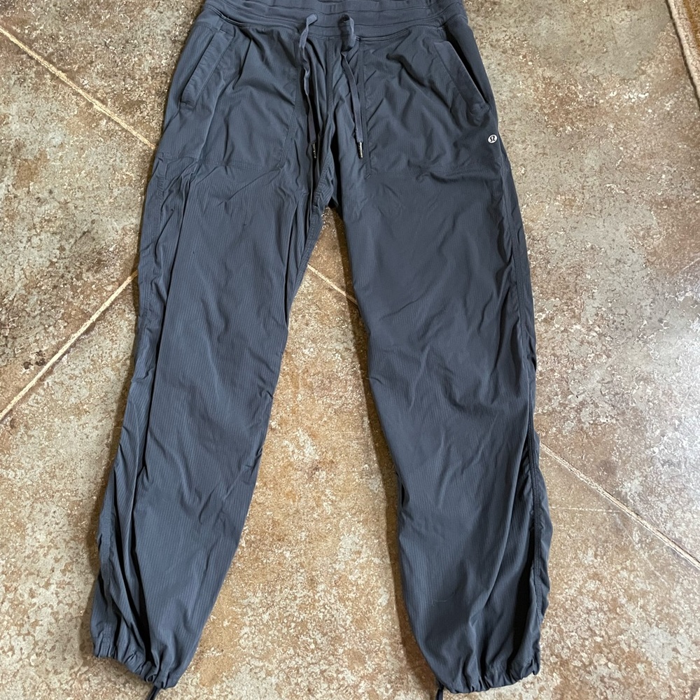Lulu joggers. Size 12, like a parachute pant material. The tag is not on them